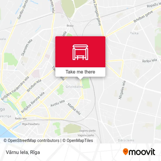 Карта Vārnu Iela