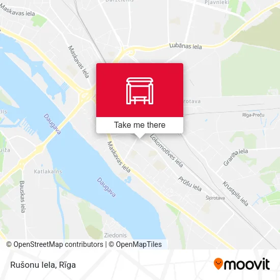Карта Rušonu Iela