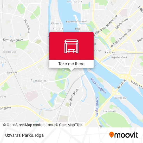 Uzvaras Parks map