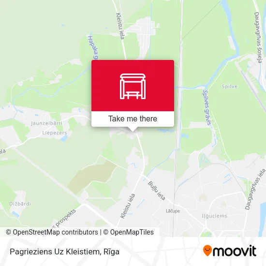 Карта Pagrieziens Uz Kleistiem