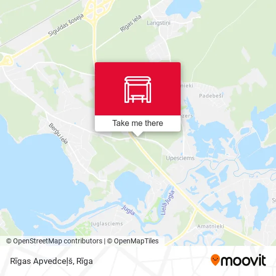 Карта Rīgas Apvedceļš