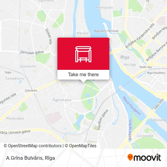 Карта A.Grīna Bulvāris