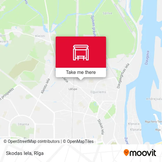 Карта Skodas Iela