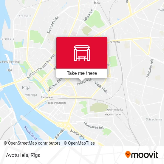 Карта Avotu Iela