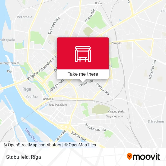 Карта Stabu Iela