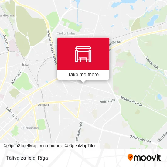 Карта Tālivalža Iela