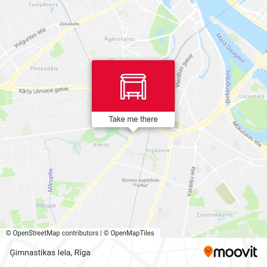 Карта Ģimnastikas Iela