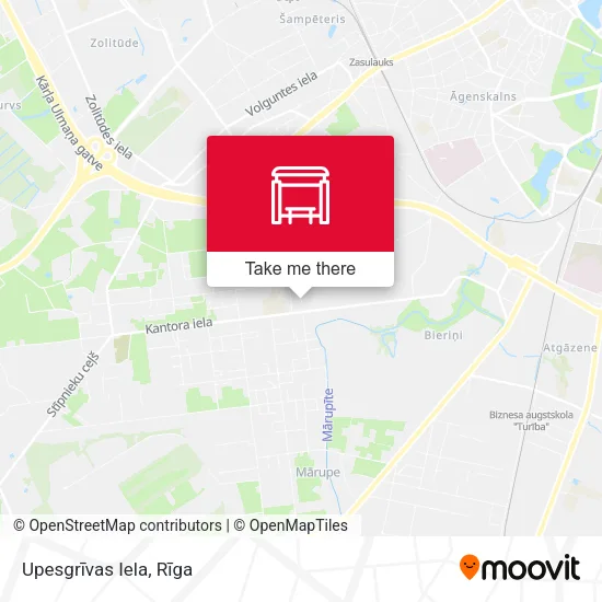 Карта Upesgrīvas Iela