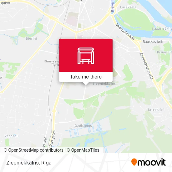 Карта Ziepniekkalns