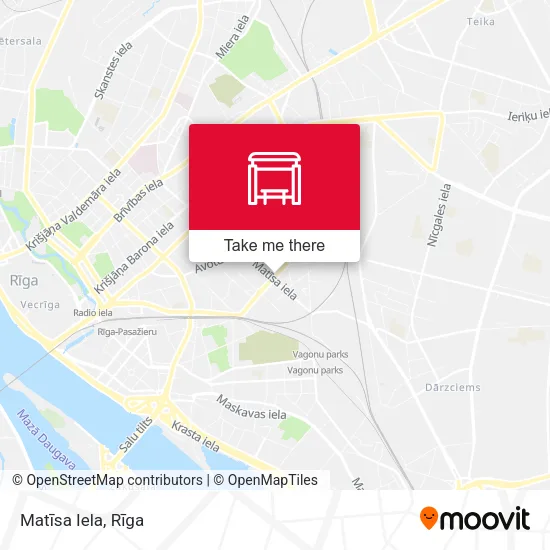 Карта Matīsa Iela