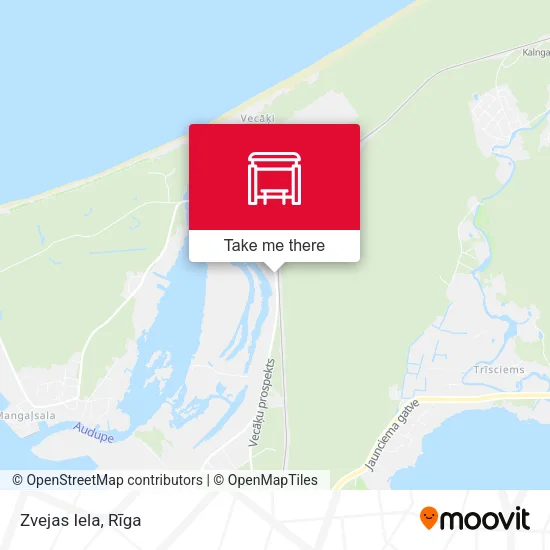 Карта Zvejas Iela