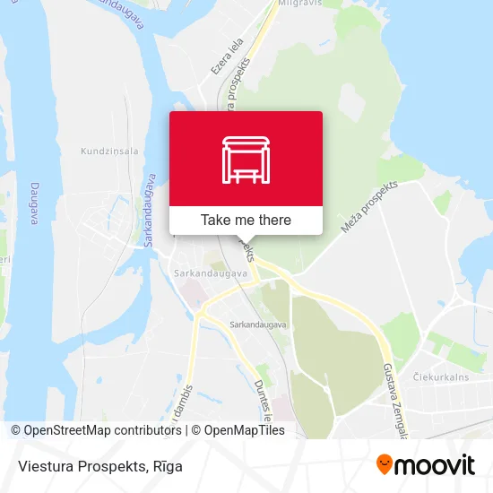 Карта Viestura Prospekts