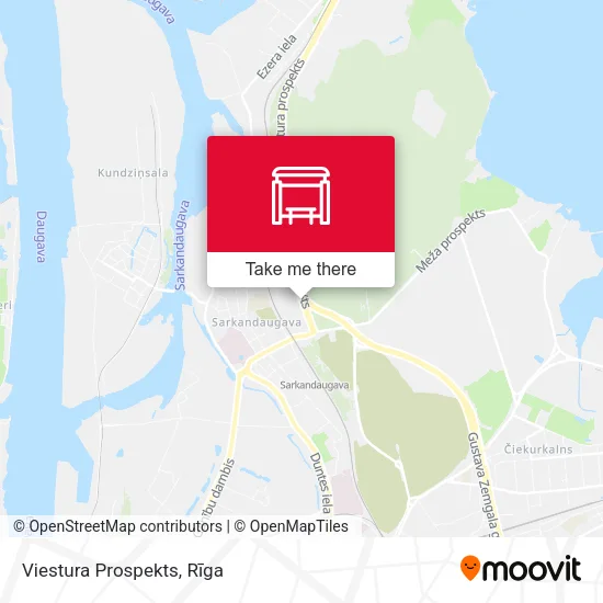 Карта Viestura Prospekts