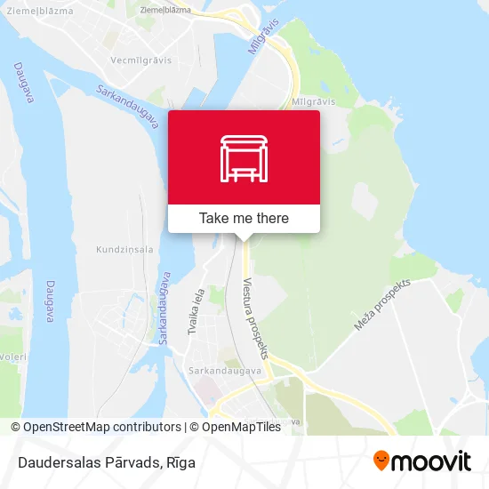 Карта Daudersalas Pārvads