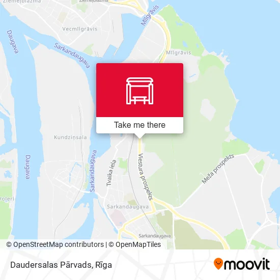Карта Daudersalas Pārvads