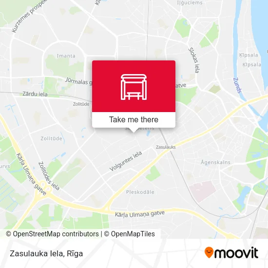 Карта Zasulauka Iela