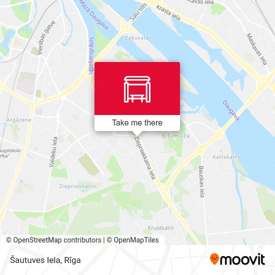 Карта Šautuves Iela