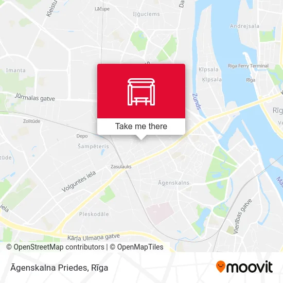 Карта Āgenskalna Priedes