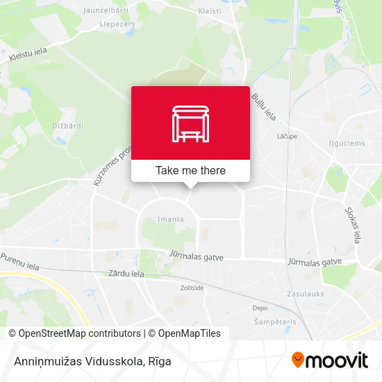 Карта Anniņmuižas Vidusskola
