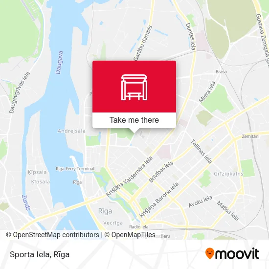 Карта Sporta Iela