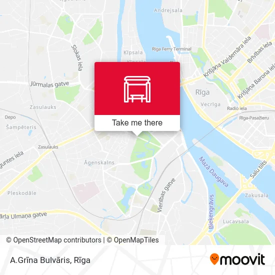 Карта A.Grīna Bulvāris