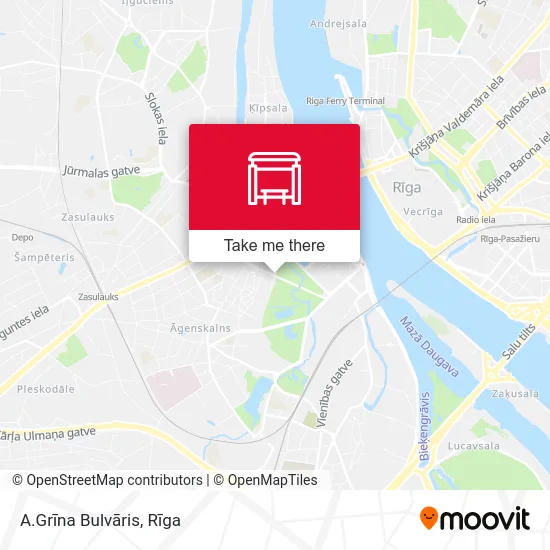 A.Grīna Bulvāris map