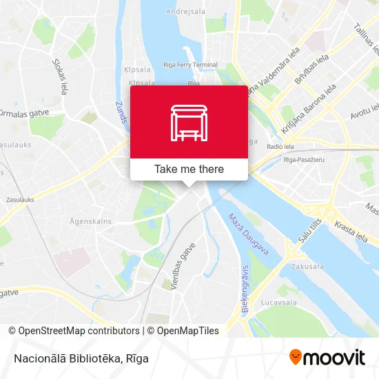 Карта Nacionālā Bibliotēka