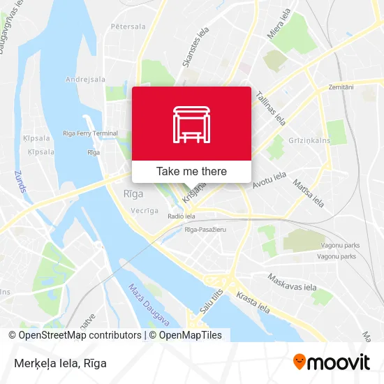 Карта Merķeļa Iela