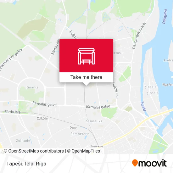 Карта Tapešu Iela