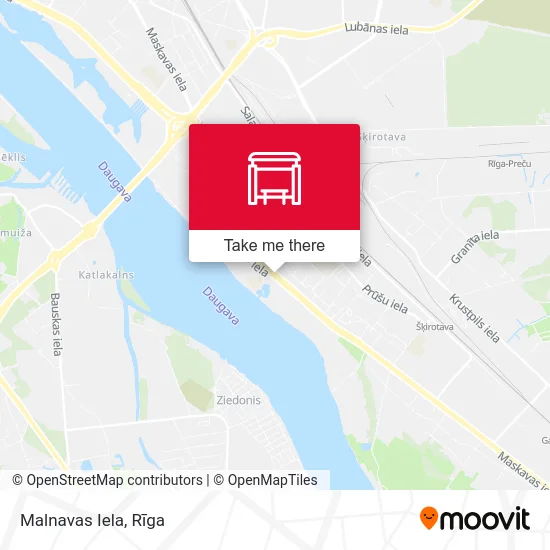 Карта Malnavas Iela