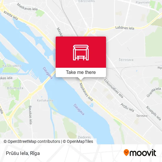 Карта Prūšu Iela