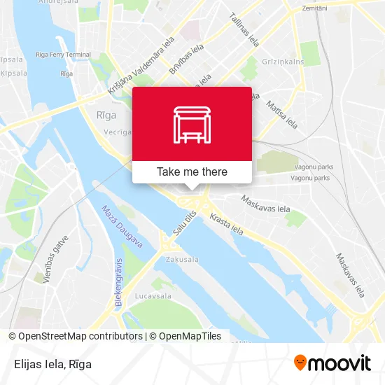 Карта Elijas Iela