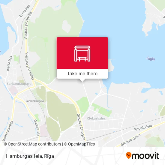 Карта Hamburgas Iela