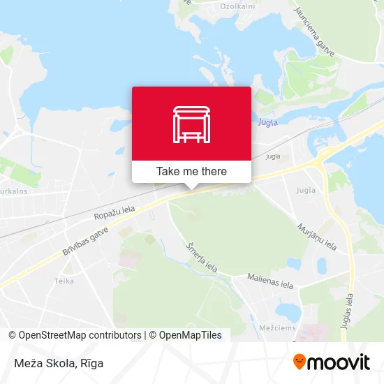 Карта Meža Skola