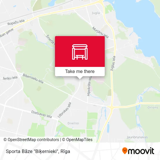 Карта Sporta Bāze "Biķernieki"