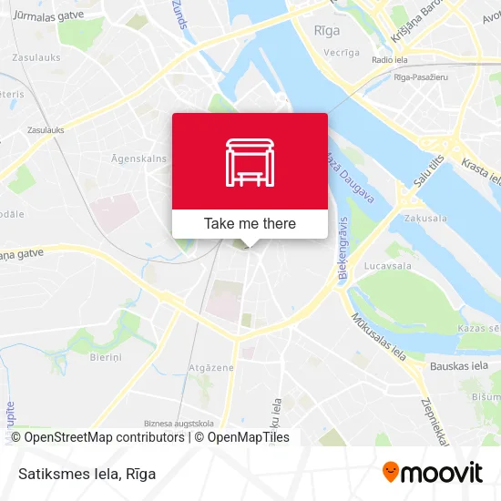 Карта Satiksmes Iela