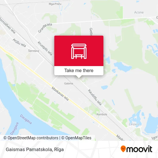 Карта Gaismas Pamatskola