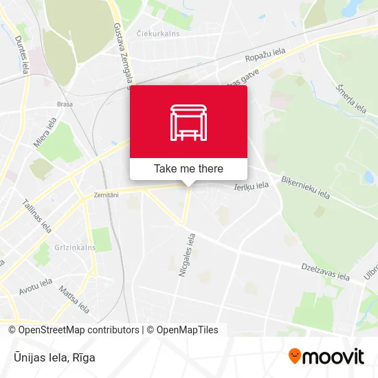 Карта Ūnijas Iela