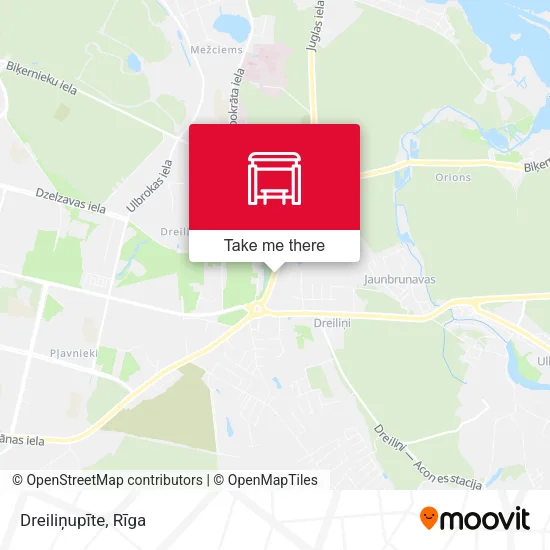 Карта Dreiliņupīte