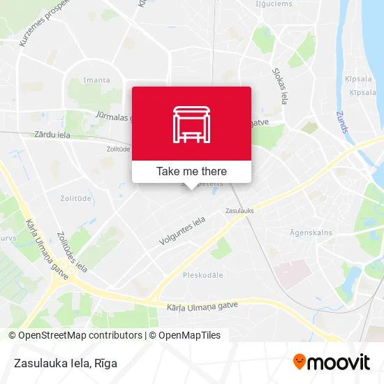 Карта Zasulauka Iela