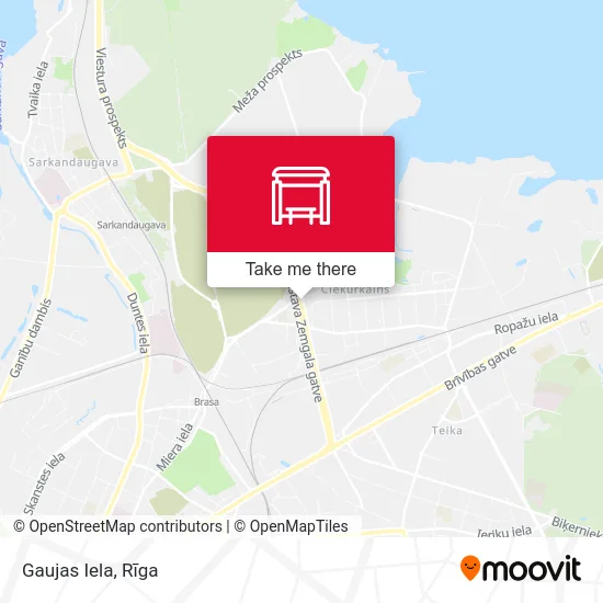 Карта Gaujas Iela