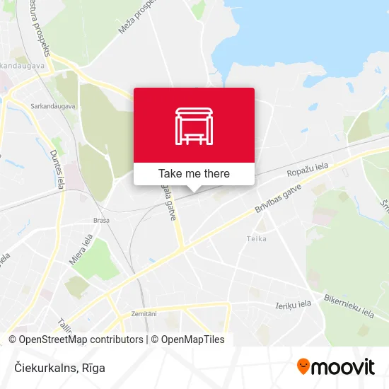 Карта Čiekurkalns