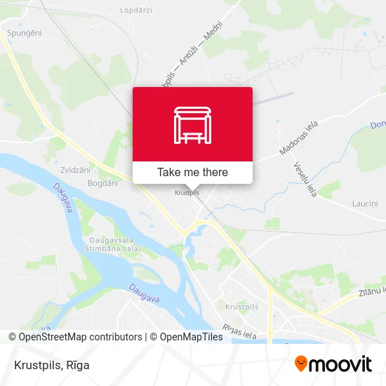 Карта Krustpils
