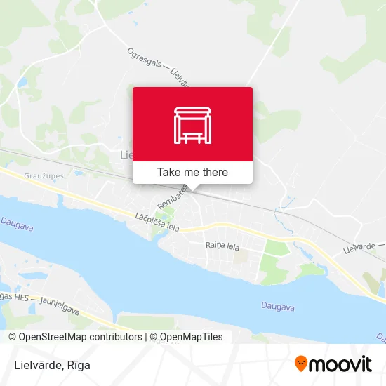 Карта Lielvārde