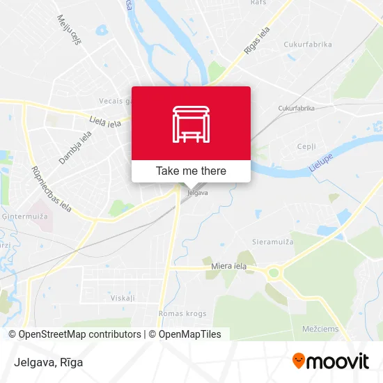 Карта Jelgava