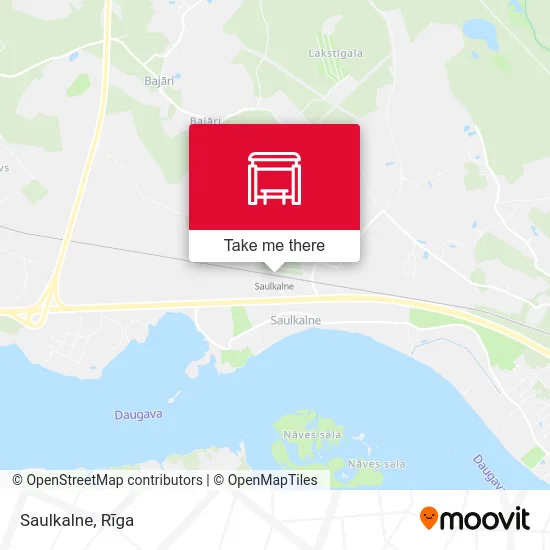 Карта Saulkalne