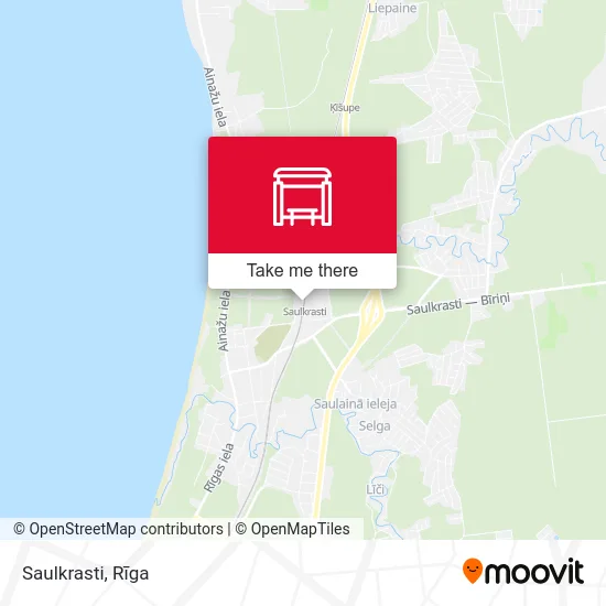 Карта Saulkrasti