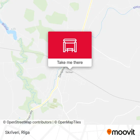 Карта Skrīveri