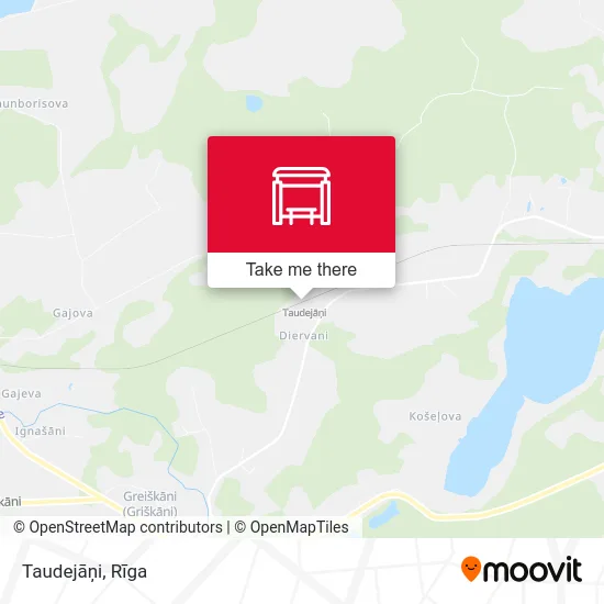 Карта Taudejāņi