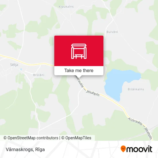 Карта Vārnaskrogs